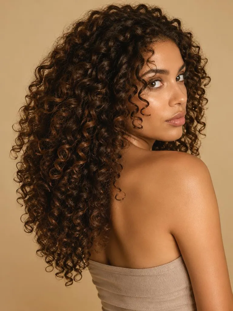 Referência de inspiração: cabelo cacheado com volume